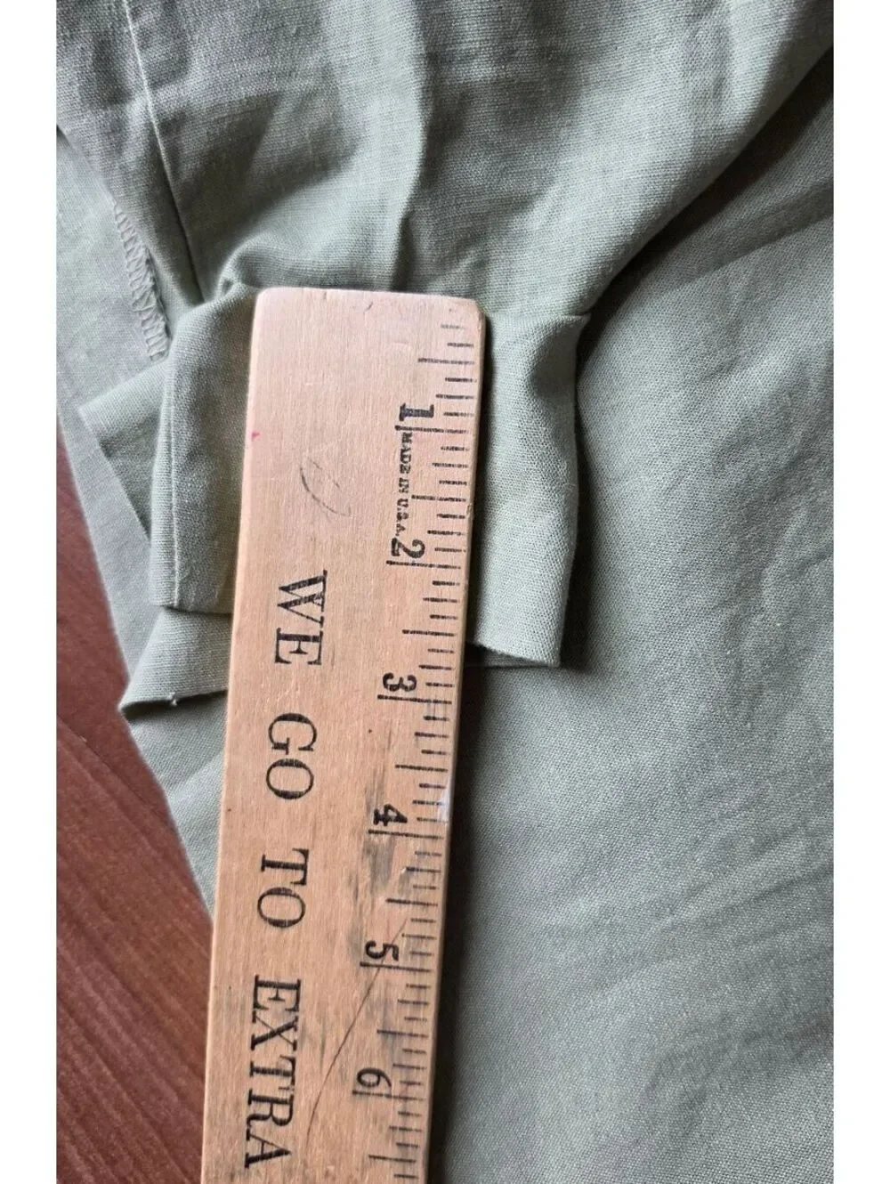 NWT ZARA Sage Green Ruched Asymmetrical Mini Skort Gold Buttons Sz Small, #132